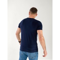 Чоловіча футболка з смужкою світловідбиваючої синього кольору 33365