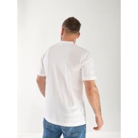 Чоловіча футболка з написом білого кольору 33367