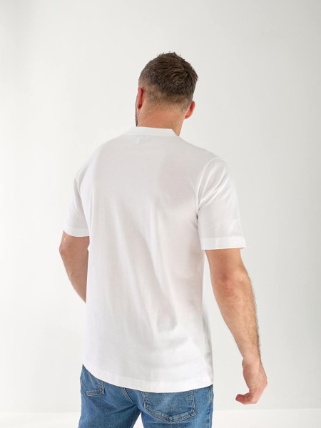 Чоловіча футболка з написом білого кольору 33367