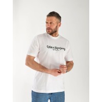 Чоловіча футболка з написом білого кольору 33367