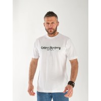 Чоловіча футболка з написом білого кольору 33367