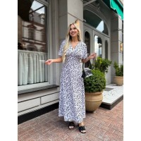 Літня сукня міді бiлого кольору 33380