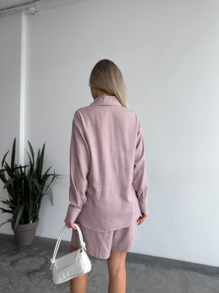 Жіночий лiтнiй костюм кавового кольору 33396