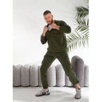 Чоловічий спортивний костюм кольору хакi 33438