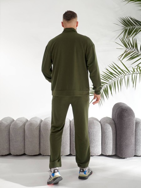 Чоловічий спортивний костюм кольору хакi 33438