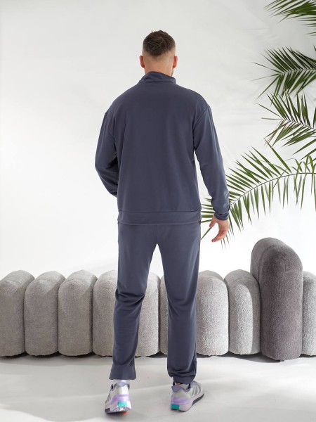 Чоловічий спортивний костюм графiтового кольору 33441