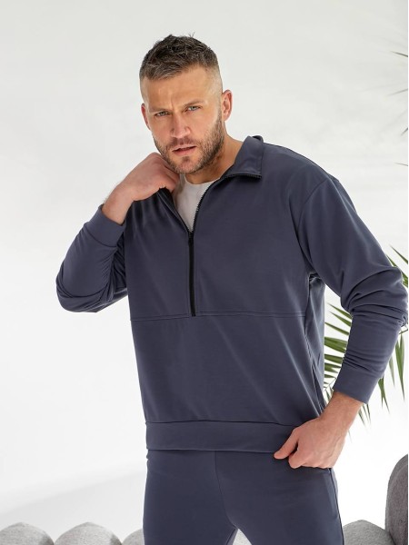 Чоловічий спортивний костюм графiтового кольору 33441