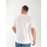Чоловіча футболка з написом білого кольору 33455