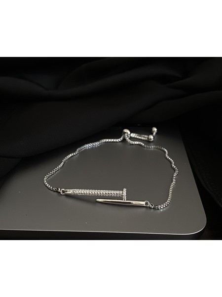 Браслет затяжка Цвях срібного кольору 33457