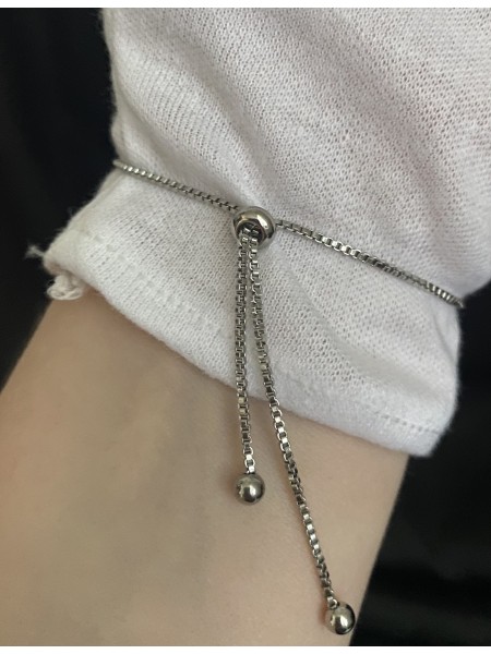 Браслет затяжка Цвях срібного кольору 33457