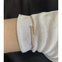 Браслет затяжка Гвоздь золотого цвета 33458