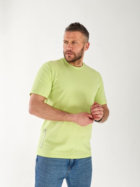 Чоловіча футболка салатового кольору 33487