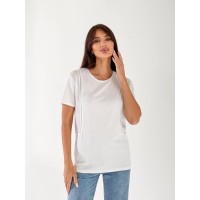 Жіноча футболка з сіточкою з боків білого кольору 33508