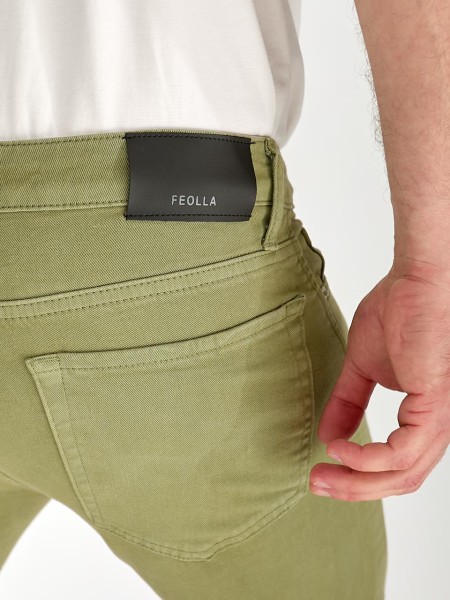 Джинси Alexia Straight чоловічі кольору хакi 33511