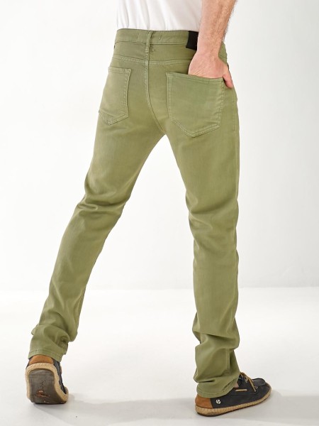 Джинси Alexia Straight чоловічі кольору хакi 33511