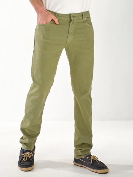 Джинси Alexia Straight чоловічі кольору хакi 33511