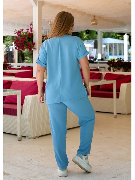 Жiночiй прогулянковий костюм блакитного кольору 33545