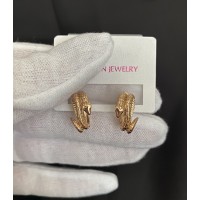 Сережки Змійка англійський замок золотого кольору 33553