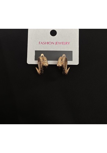 Сережки Змійка англійський замок золотого кольору 33553