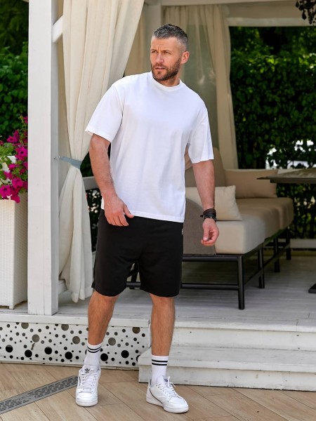 Чоловічий літній спортивний костюм білого кольору 33560