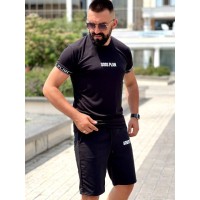 Чоловічий літній костюм чорного кольору 33577