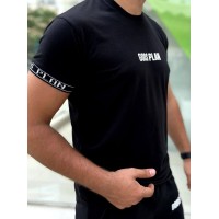 Чоловічий літній костюм чорного кольору 33577