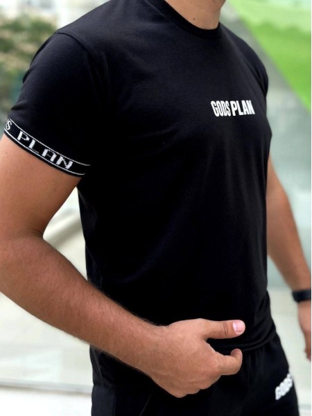 Чоловічий літній костюм чорного кольору 33577