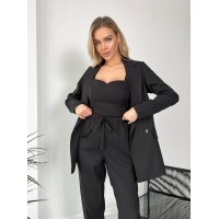 Костюм-трійка чорного кольору 24430 АА