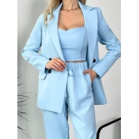 Костюм-трійка блакитного кольору 24434 АА
