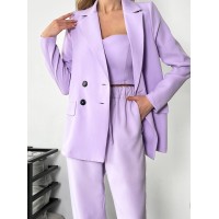 Костюм-трійка лавандового кольору 24436 АА