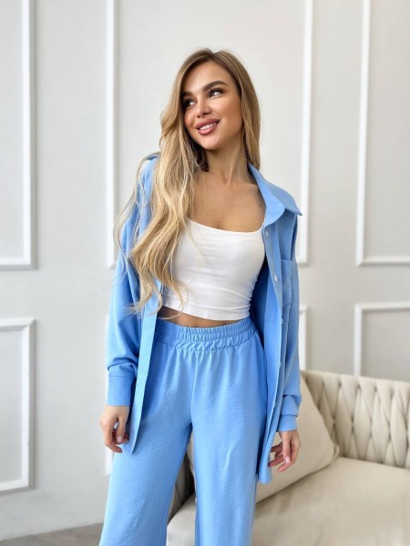 Костюм-двійка блакитного кольору 24674