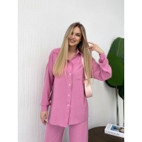Костюм-двойка розового цвета 24679