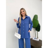 Костюм-двійка синього кольору 24682