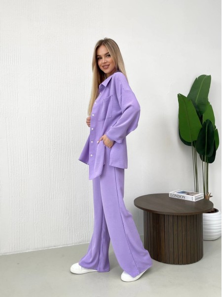 Костюм-двійка бузкового кольору 24683