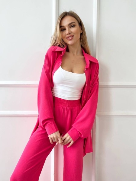 Костюм-двійка малинового кольору 24684