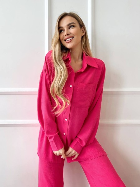 Костюм-двійка малинового кольору 24684