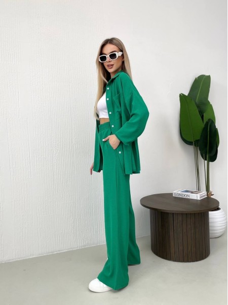 Костюм-двійка зеленого кольору 24689