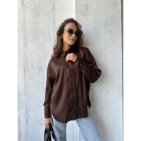 Сорочка шоколадного кольору 24769