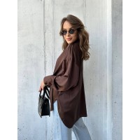 Сорочка шоколадного кольору 24769