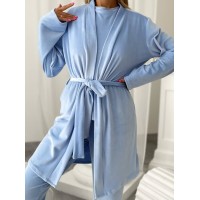 Жіночий комплект-трійка блакитного кольору 25105 АА