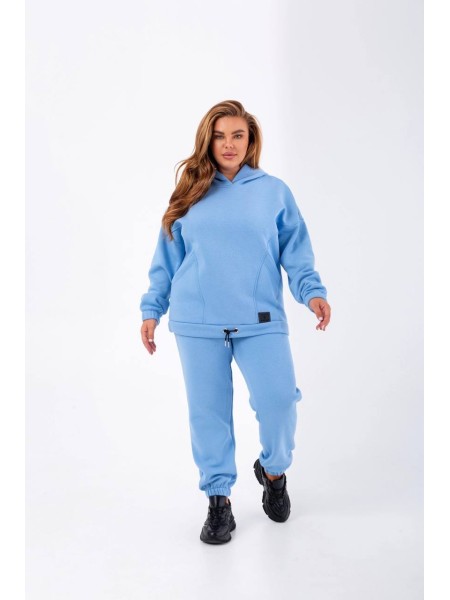 Стильный женский спортивный костюм голубого цвета 25373