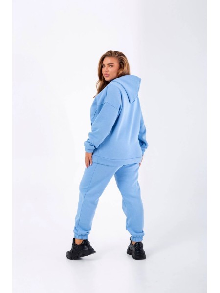 Стильный женский спортивный костюм голубого цвета 25373