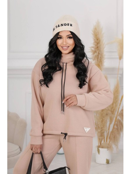 Жіночий прогулянковий костюм бежевого кольору 25378 N