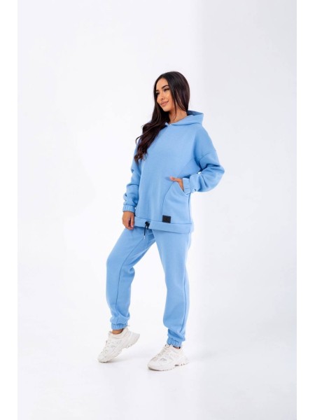 Стильный женский спортивный костюм голубого цвета 25396
