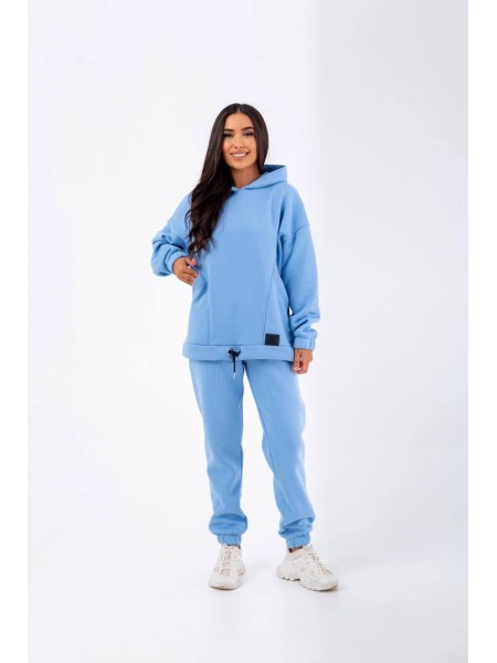 Стильный женский спортивный костюм голубого цвета 25396