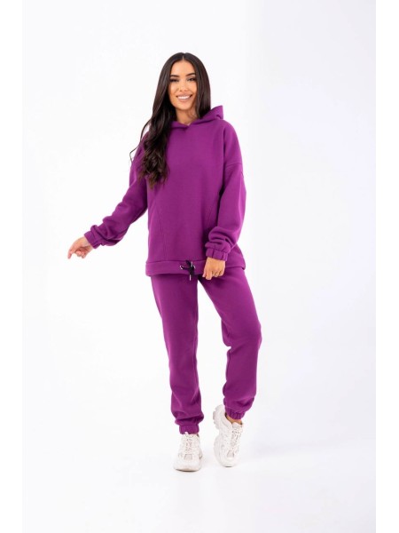 Стильный женский спортивный костюм сиреневого цвета 25398