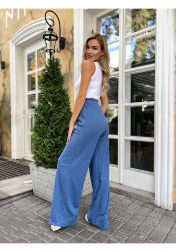 Жiночi штани палацо блакитного кольору 25771 KIT