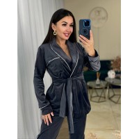 Піжамний костюм графiтового кольору 25881 Vo