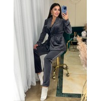 Піжамний костюм графiтового кольору 25881 Vo