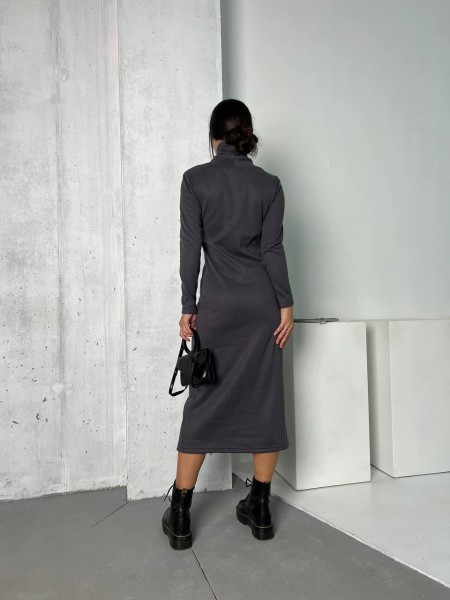 Жіноче повсякденне плаття графiтовогоо кольору  26134 N